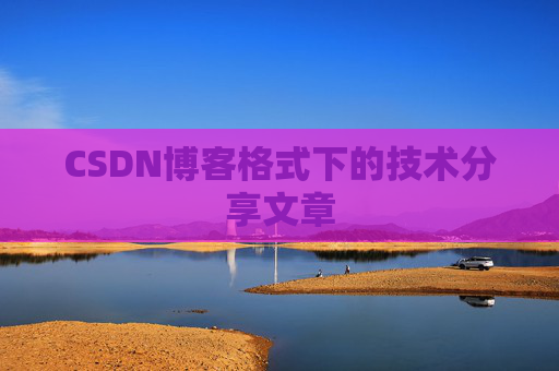 CSDN博客格式下的技术分享文章